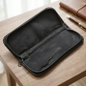 ASAP BEAUTY PAKISTAN Customizable Leather Barber Salon Bags Box Logo Straight Scissors Holder Personal Care PU Leather <b>Case</b> Zip - Product Image 3
