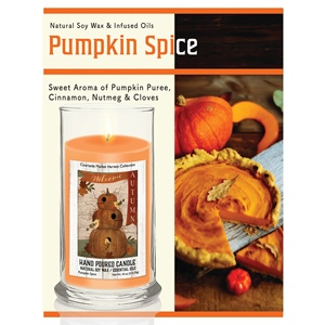 TD mercato a bordo campo candele profumate zucca bandiera Birdhouse portacandele in vetro