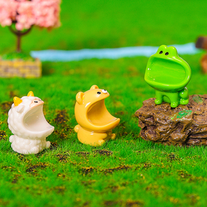 Figurine en résine Kawaii 3D Pastel Goth <span class=keywords><strong>Grand</strong></span> Bec d'animal, peinte à la main, pour tableau de bord de voiture, accessoires de décoration intérieure, vente en gros pour le jardin - Product Image 5