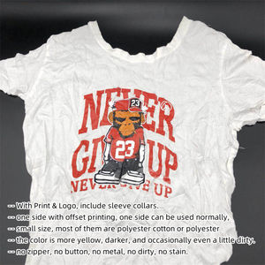 طباعة اللون الأبيض قطع الزى الخرق المسح القماش الأبيض القطن الخرق الصناعية لتنظيف البقع النفطية - Product Image 3