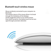 Blue Tooth Wireless Magic Touch Mouse Souris acrylique optique pour Macbook