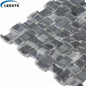 Carreaux de mosaïque en marbre gris aiguisé pour salon, pour la décoration de la maison - Product Image 2