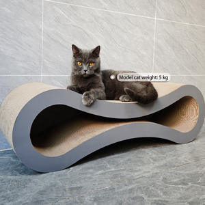 Lüks sürdürülebilir kedi tırmalama mesajları ve karton mobilya oluklu omurga streç tırmanma özellikleri toptan kedi oyuncaklar - Product Image 6