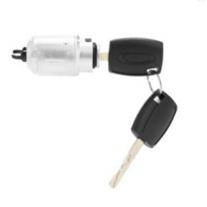 Ford Focus Hood <b>Lock</b> Cylinder 3M51-16701-AA Cylindrical <b>Lock</b> With 1 <b>Key</b> Bright Chrome Plated Black - Product Image 1
