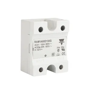 Kontrol DC AC relay tegangan sakelar otomatis RAM1A/RM1A penutup plastik relay solid-state