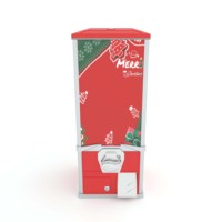 Distributeur automatique de capsules de 2 pouces personnalisable en direct d'usine, construction métallique, système de paiement par jeton, vente en gros