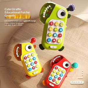 Jouets éducatifs de luxe de haute qualité pour bébés, girafe unisexe, jouets de téléphone portable pour l'éveil précoce, jouets sensoriels pour bébés de 6 mois - Product Image 5
