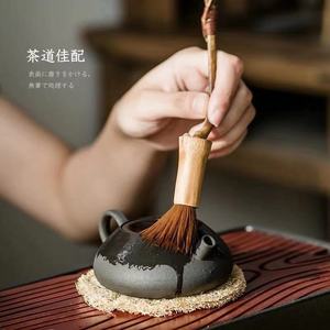 Bamboo <b>Tea</b> Brush Handmade Kung Fu <b>Tea</b> <b>Set</b> Accessory Japanese Style <b>Tea</b> Ceremony Tool - Product Image 3