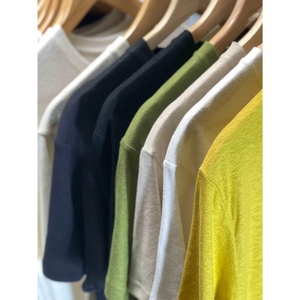 Tùy Chỉnh T-Shirt 55 Cây Gai Dầu Tự Nhiên Cổ Điển T Áo Sơ Mi Phụ Nữ Bán Buôn Cây Gai Dầu Quần Áo - Product Image 3