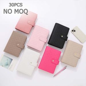 Portefeuilles classeurs Yihe Best Seller, 19 couleurs, A6, en cuir grainé matelassé, 6 anneaux dorés, reliure à feuilles mobiles - Product Image 1