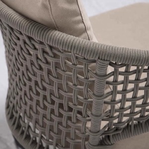 Casual moderno esterno struttura in alluminio Rattan mobili Hotel giardino <span class=keywords><strong>Café</strong></span> sedie balcone tavolo da pranzo per spiaggia Villa cortile - Product Image 5