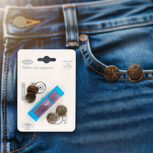Set di bottoni Ilan Cowboy da 20 mm per jeans e abbigliamento - Product Image 3
