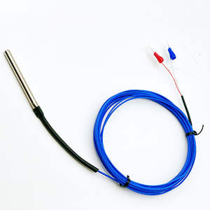 Sonde de température à thermocouple de type K pour Téflon PTFE, résistante aux acides et aux alcalis, sonde de corrosion de type T pour Téflon PTFE bleu - Product Image 2