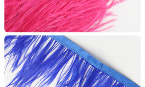 54 types d'accessoires de costumes de scène colorés, plumes d'autruche de 8 à 10 cm - Product Image 4