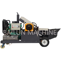 Petite bétonnière diesel avec pompes pour mini-pompe montée sur camion de chantier