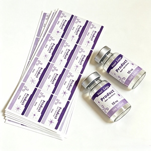 Etichette Adesive in Vinile a Lunga Durata Personalizzate Impermeabili per Contenitori di Campioni di Polvere Peptidica Conservata a Freddo - Product Image 5