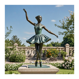 ประติมากรรมเทวดาดนตรีขนาดใหญ่ทำจากทองสัมฤทธิ์ กำลังเล่นไวโอลิน งานหล่อแบบหล่อขึ้นรูป - Product Image 3