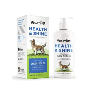 Groothandel Natuurlijke 100% Wilde Zalm Visolie Omega 3 Skin & Coat Support Visolie Voor Gewrichtsfunctie, Immuun & Cardio Gezondheid