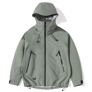 Giacca rigida da esterno resistente alla pioggia a tre strati completamente cucita con nastro adesivo autunnale giacca impermeabile da esterno ad alte prestazioni - Product Image 5