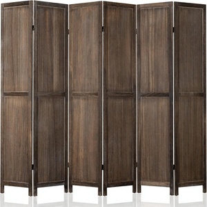 <span class=keywords><strong>Paravent</strong></span> de séparation de pièce 6 panneaux, style <span class=keywords><strong>ancien</strong></span>, avec panneaux pliables réglables à 360°, pour l'intimité dans la chambre, le salon, la terrasse - Product Image 1
