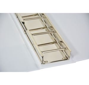 Custom Premium PVC <b>Plastic</b> 4-Post Binder Folder Wholesale A4 with Clear <b>Pocket</b> for Document Usage - Product Image 5