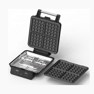 <span class=keywords><strong>Sandwichera</strong></span> Digital desmontable de acero inoxidable, máquina para hacer waffles, aperitivos, <span class=keywords><strong>2</strong></span> <span class=keywords><strong>en</strong></span> <span class=keywords><strong>1</strong></span>, 1500W, 4 rebanadas - Product Image 2