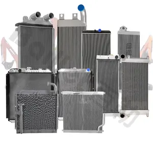 Excavator Aluminum Radiator Hitachi Caterpillar Komatsu Kobelco JCB Doosan Hyundai Sany Hydraulic Oil Cooler