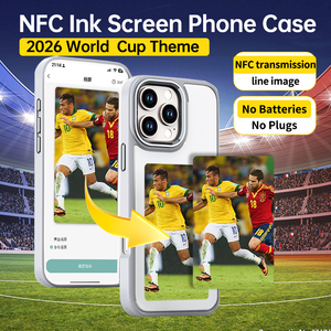 AERMY Coque de téléphone NFC en gros 2025, Coque de téléphone intelligente à encre électronique effet peau, Thème Football iPhone 2026, Recrutez des Agents - Product Image 1