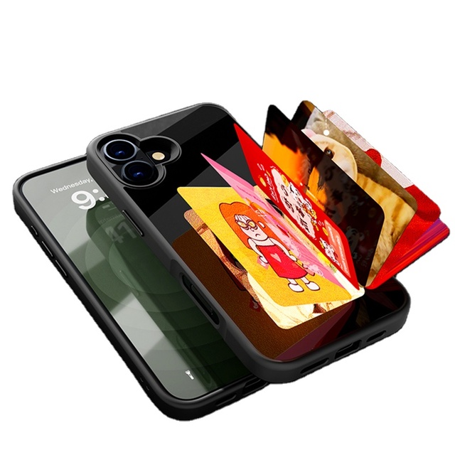 E-Ink Screen Smart Phone Case, DIY NFC Photo Display Protective Case Anti-Drop Water-Resistant Ink Case for iPhone 15 14 Pro max