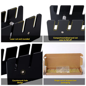 Vente en gros de support pliable pour casquette de baseball en acrylique Organisateur de boutique à domicile de 4mm sans installation 7 <span class=keywords><strong>Vitrine</strong></span> de baseball pour chapeaux - Product Image 3