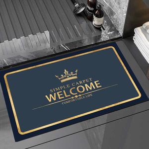 Tapis de bain Meng Yujia 40x60cm 50x80cm antidérapant, imperméable, pour cuisine, salle de bain, entrée, en tissu technique, lavable à la main - Product Image 1