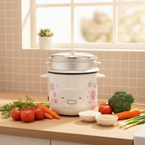 Olla Arrocera Cilíndrica Portátil de Gran Venta con Recubrimiento Antiadherente de 2.8L, con Paleta y Función Automática para Mantener Caliente, para Uso Doméstico - Product Image 5