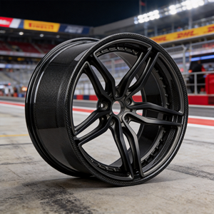 ล้อคาร์บอนไฟเบอร์ฟอร์จแบบ Staggered สำหรับรถยนต์รุ่น 3/Y Performance มอเตอร์คู่ ขนาด 19x8.5 20x10 20x10.5 5x114.3 5x120 5x112 25 มม. - Product Image 5