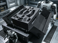 Valise de transport pour robot X-BASON A3 : compatible avec le contrôleur de robot collaboratif Zhiyuan A3, intérieur en mousse CNC sur mesure