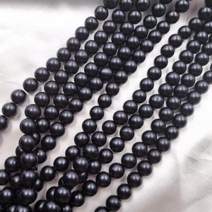 10mm lavanda púrpura/melocotón rosa/Beige perlas de cristal mate surtido de colores de moda para Joyería Moderna stock a granel - Product Image 3