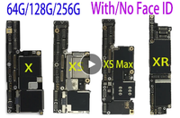 Carte Mère Débloquée d'Origine avec Face ID SANS Face ID pour iPhone X Xs Xr Xs Max 64 Go 256 Go