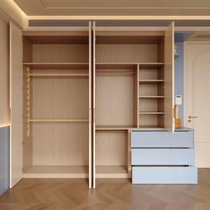 Dressing sur mesure en bois massif, <span class=keywords><strong>armoire</strong></span> de rangement multi-zones pour grande chambre parentale et espace vestiaire de villa - Product Image 3