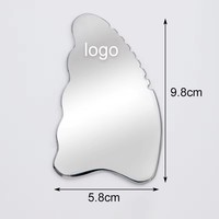 Masseur Gua Sha en acier inoxydable 304 pour le visage, le cou et les épaules