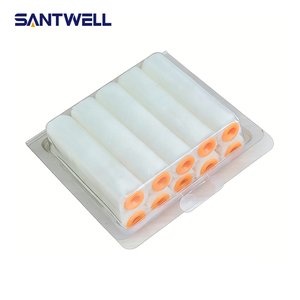 4 Inch Mini Wool <b>Paint</b> Roller Refill | Pure White Fine Wool Roller Core Compact Design for No-Dead-End Coating - Product Image 3