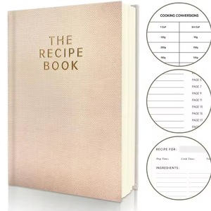 Carnet <span class=keywords><strong>de</strong></span> recettes <span class=keywords><strong>de</strong></span> <span class=keywords><strong>cuisine</strong></span> A5 à couverture rigide en stock – Personnalisation acceptée - Product Image 3