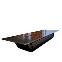 Table de conférence rectangulaire de luxe, bureau de salle de réunion, table de réunion 8 places, mobilier de bureau moderne