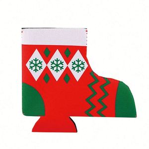 Recuerdos para Fiestas Navideñas, Enfriadores de Latas Personalizados al por Mayor, Bota Navideña Vintage, Recuerdo Divertido Personalizado para Fiestas Navideñas, En Stock - Product Image 1
