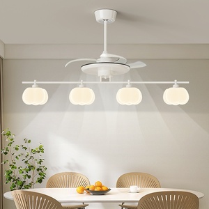 Lámpara de Techo con Ventilador para Sala de Estar, Estilo Nórdico, Rosa, para Restaurante, Dormitorio, Vestíbulo, Combinación de Paquete Completo para Toda la Casa - Product Image 3