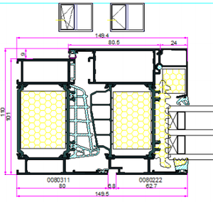 Weeos — fenêtre double en aluminium, fenêtres de maison passif, haute performance, économie d'énergie - Product Image 5