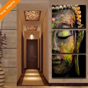 Buddha Abstract Face Canvas Painting/Religion Buddhism Paintings Art on Canvas/Decorative Buddhist Painting Canvas Wall Art