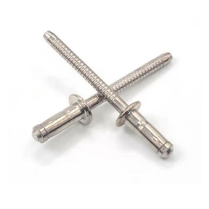 Rivets aveugles à extrémité ouverte en acier inoxydable 304 GB12618 DIN7337 avec rivets <span class=keywords><strong>POP</strong></span>, technique de placage de tête de clou à bouton, Remaches pour voiture - Product Image 4