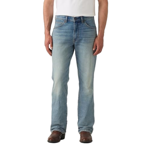 Jeans de Mezclilla para Hombre, Corte Recto, Lavado a la Piedra, Cintura Media, Algodón, Estilo Casual, para Primavera - Product Image 1
