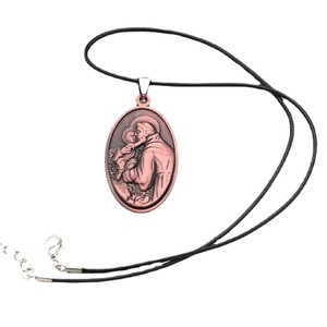 Dijes KOMI, Dijes de Metal Vintage con Forma Ovalada, Dijes de la Virgen María para Joyería, Collar, Llavero, Accesorios, Piezas, Regalos - Product Image 4