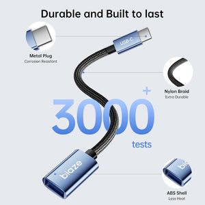 อะแดปเตอร์ Biaze USB-C เป็น USB OTG พร้อมพอร์ต USB ตัวเมีย สำหรับ MacBook Pro/Air และ iPhone 16 Pro Max/16 Plus/16e/15 - Product Image 6
