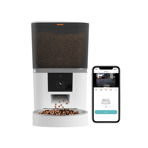Thông minh hẹn giờ Pet Feeder thép không gỉ Tự động Dog <span class=keywords><strong>cat</strong></span> food Dispenser <span class=keywords><strong>App</strong></span> kiểm soát <span class=keywords><strong>video</strong></span> thông minh pin trong nhà - Product Image 1